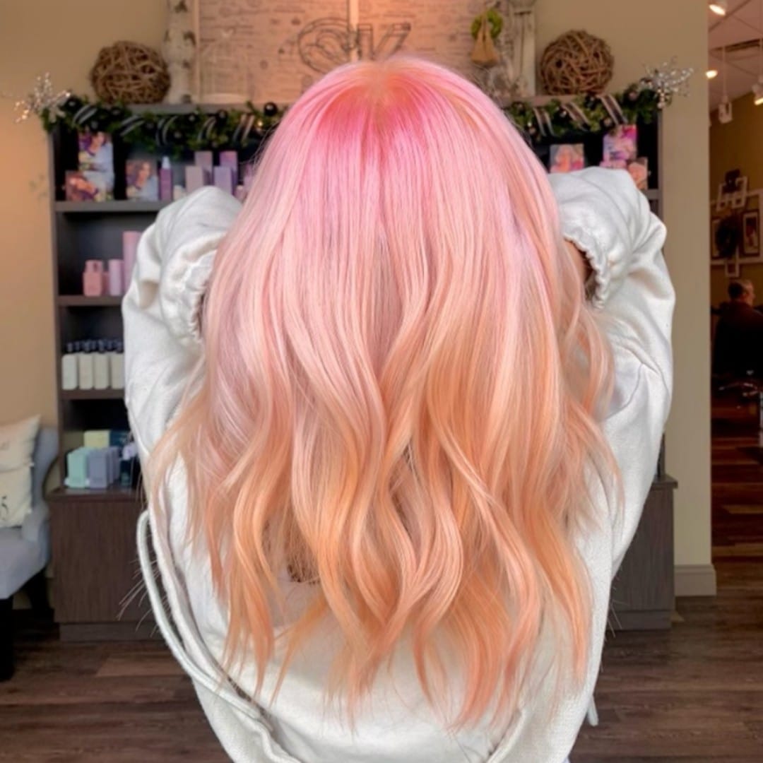 Peach-PinkHair Color